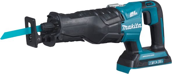 Batteridriven tigersåg Makita DJR360Z; 2x18 V (utan batteri och laddare)