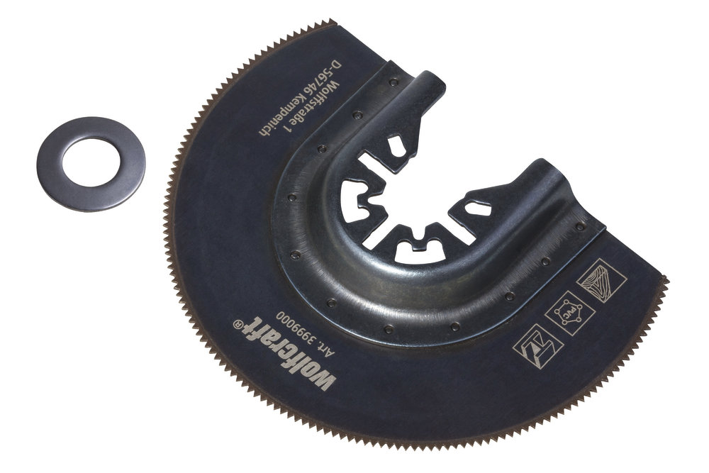 Halvrund segmentsågklinga Wolfcraft 3999000; 85 mm
