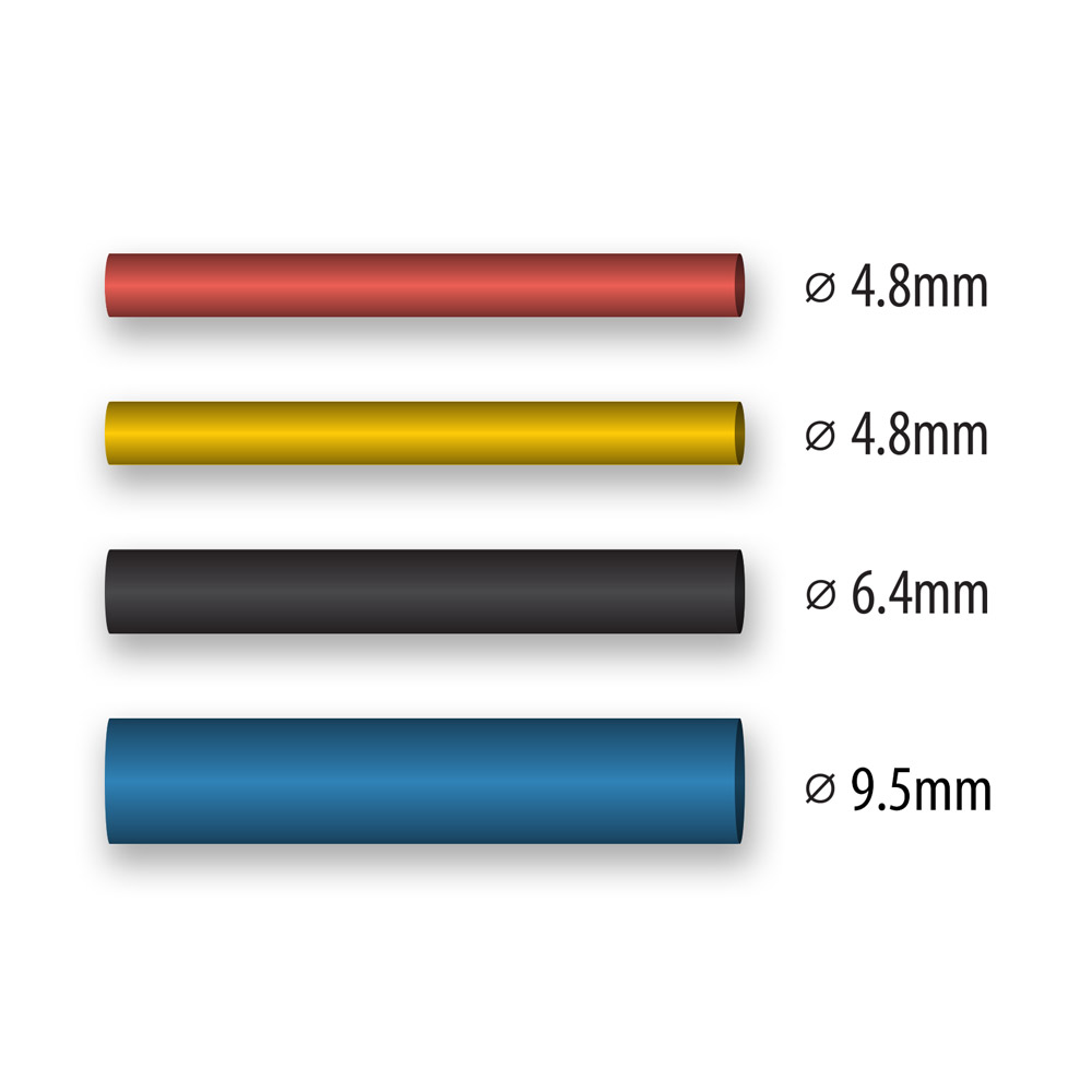 Krympslangar Wagner 2370676; 4,8/4,8/6,4/9,5 mm