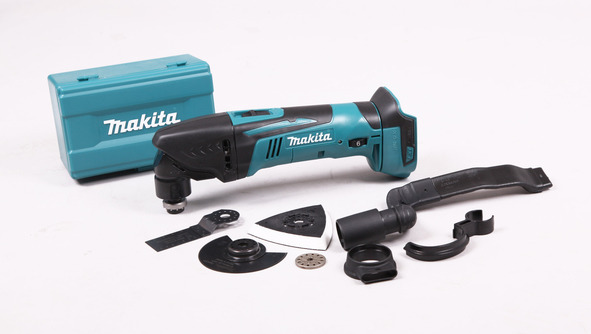 Flerfunktionsverktyg Makita DTM50ZX1; 18 V (utan batter i och laddare) + tillbehör
