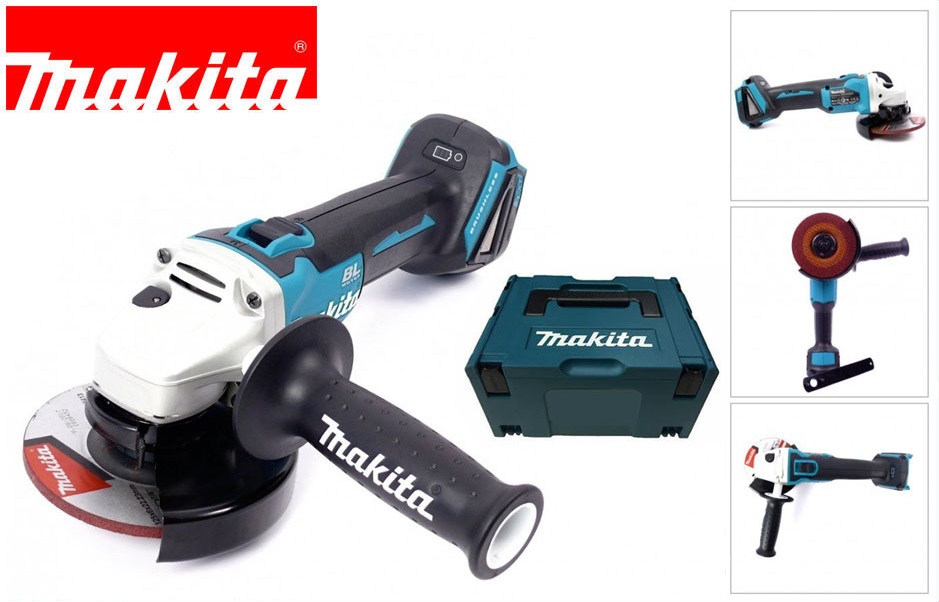 Vinkelslip Makita DGA506ZJ; 18 V (utan batteri och laddare)