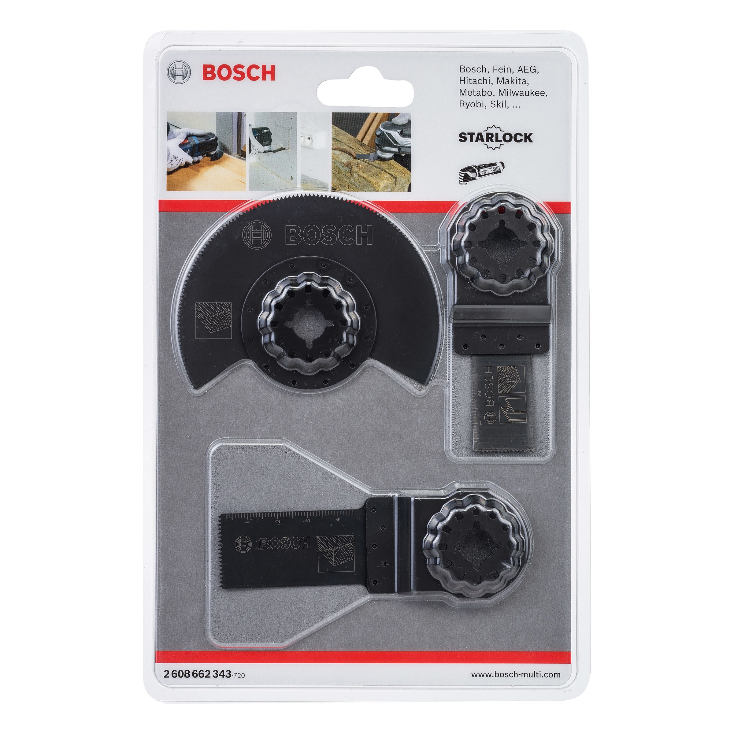 Tillbehörsset Bosch 2608662343; 3 st.