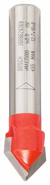 V-formad fräs Bosch; 12,7x10/44,5 mm