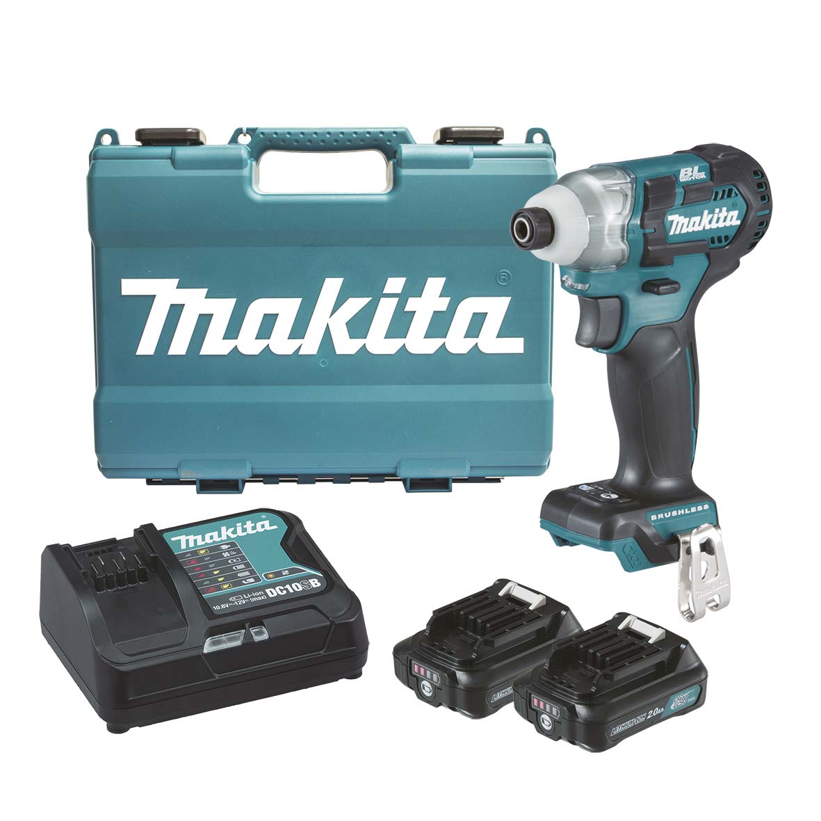 Slagskruvdragare Makita TD111DSAE; 12 V; 2x2,0 Ah batt.