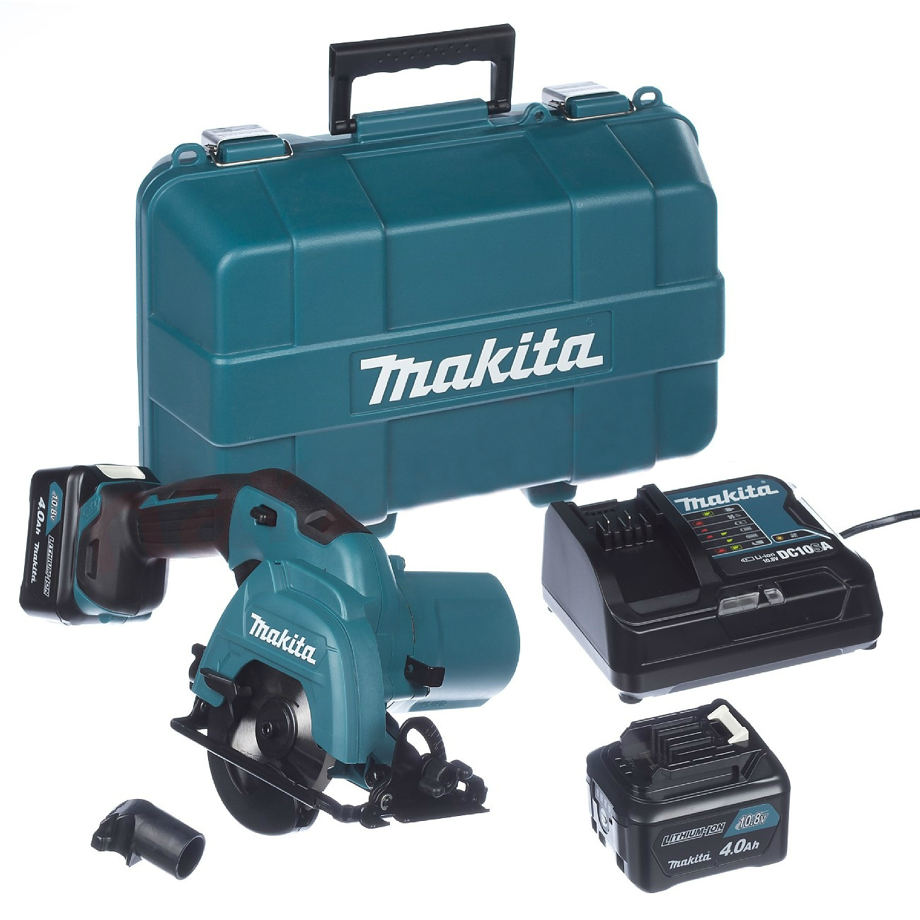 Batteridriven cirkelsåg Makita HS301DSME; 12 V; 2x4,0 Ah batt.