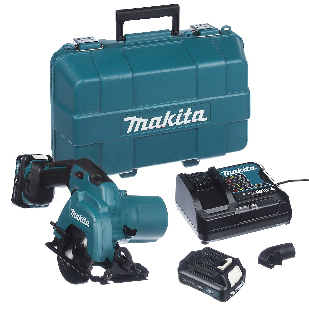 Batteridriven cirkelsåg Makita HS301DSAE; 12&nbsp;V; 2x2,0 Ah batt.