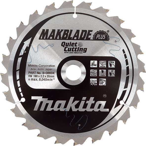 Sågklinga för trä Makita; 260x2,3x30,0 mm; Z24; 20°