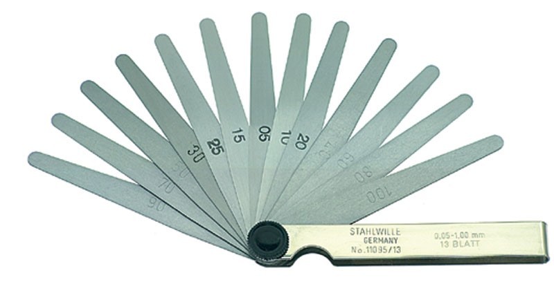 Mellanrumsmätare Stahlwille 11095/13; 0,05-1 mm; 13 st.