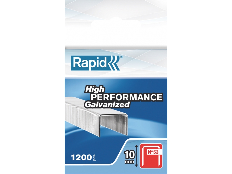 Häftklammer  Rapid 40109561; 8 mm; 1080 st.; typ 53; galvaniserat
