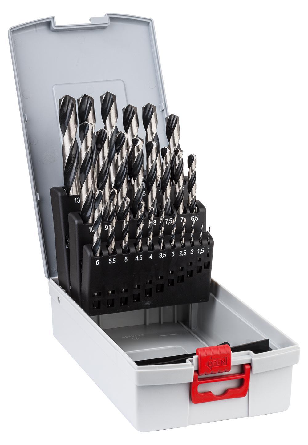 Borrsats för metall Bosch PointTeQ; 1-13 mm; 25 st.