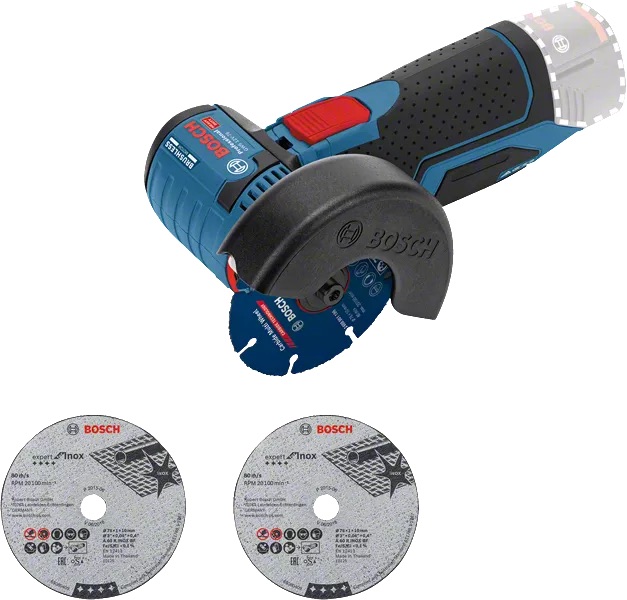 Vinkelslip Bosch GWS 12V-76 V-EC; 12 V; (utan batteri och laddare)