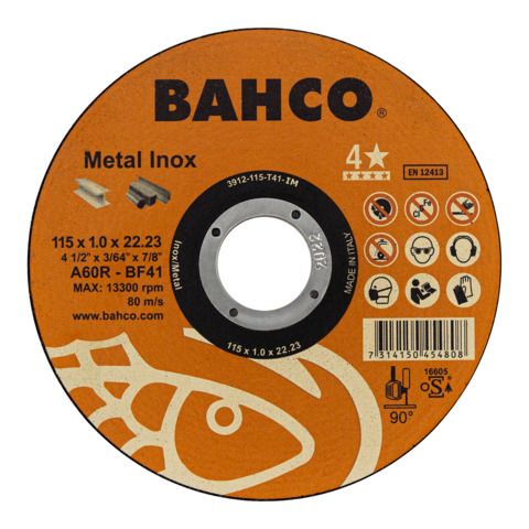 Kapskiva Bahco 3911-1251T41-IM; 125x1,0x22,23 mm