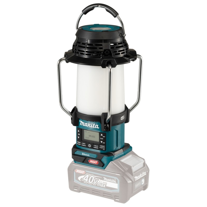 Ficklampa-radio Makita MR009GZ; 40 V (utan batteri och laddare)