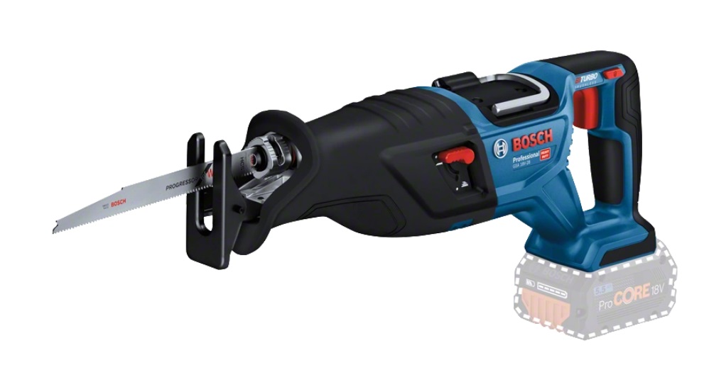 Batteridriven tigersåg Bosch GSA 18V-28 Professional; 18 V (utan batteri och laddare) + L-BOXX 238