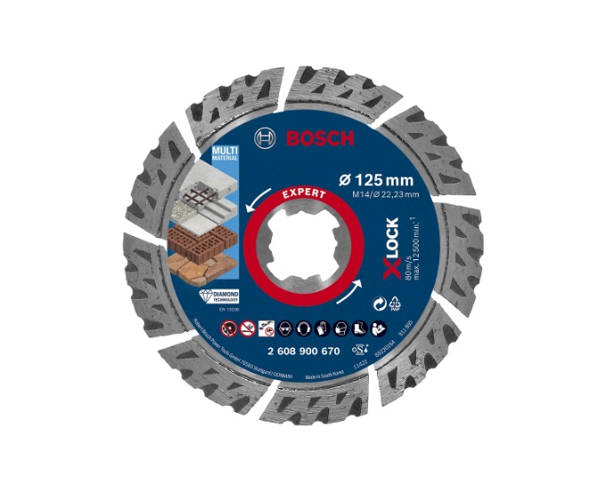 Diamantkapskiva Bosch 2608900670; 125x22,23 mm; X-Lock