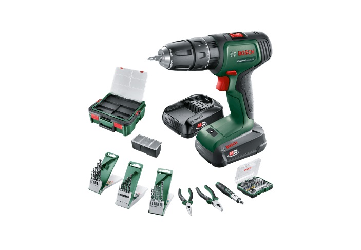 Slagskruvdragare / borr Bosch UniversalImpact 18V; 18 V; 1x1,5/2,5 Ah batt. + tillbehör