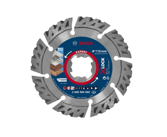 Diamantkapskiva Bosch 2608900669; 115x22,23 mm; X-Lock
