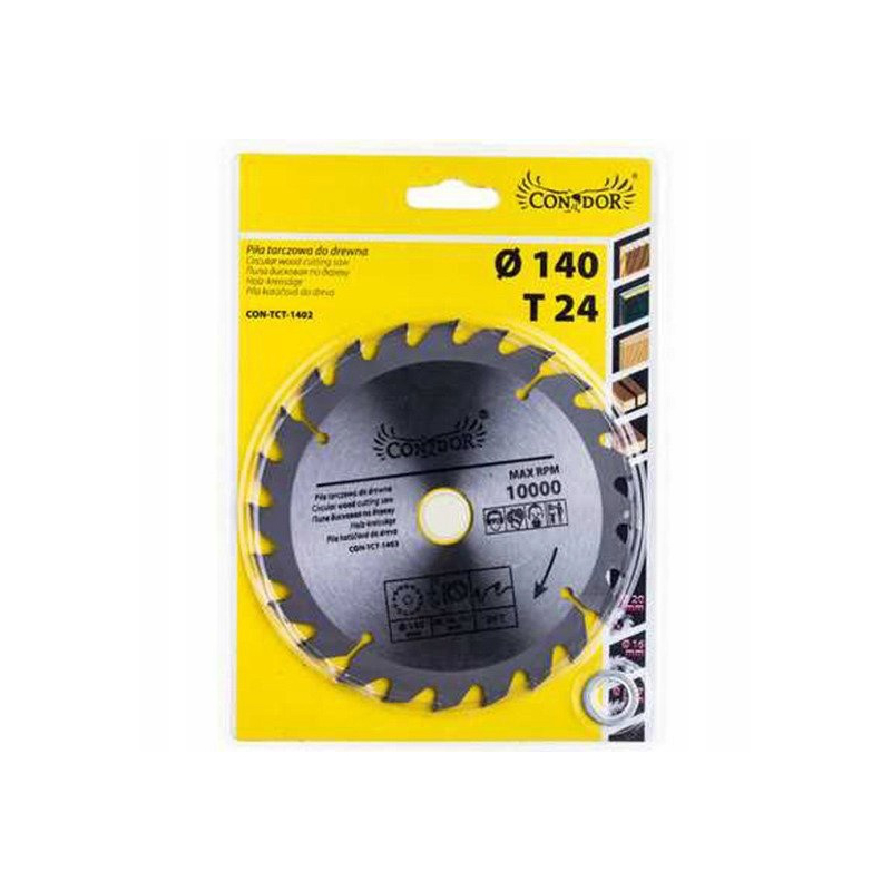 Sågklinga för trä Condor CON-TCT-1402; 140 mm; Z24