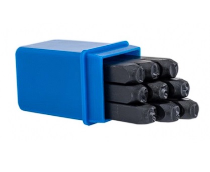 Set av sifferstansar Condor CON-CNC-3809; 8,0 mm; 9 st.