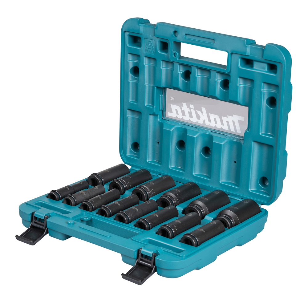Hylsnyckelsats Makita E-16586; 1/2''; 10-32 mm; 14 st.