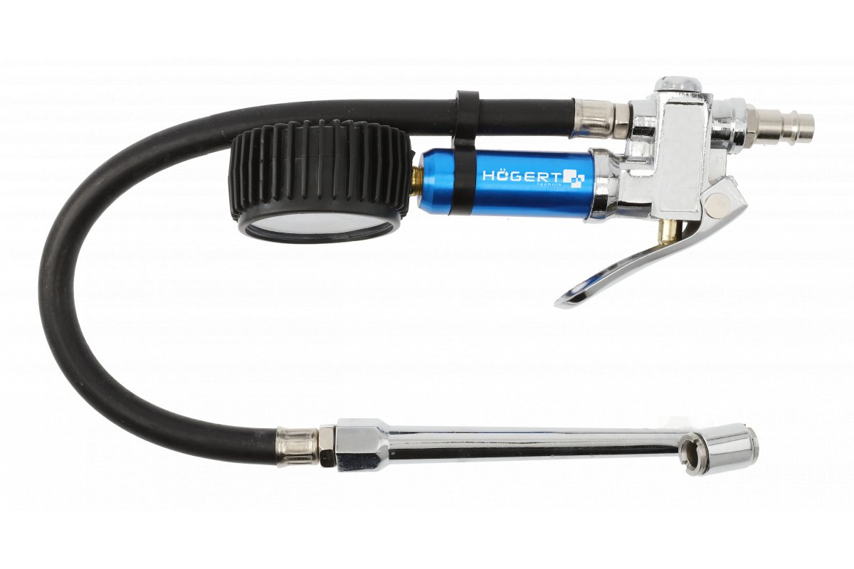 Däckpåfyllare med manometer Hogert HT4R758