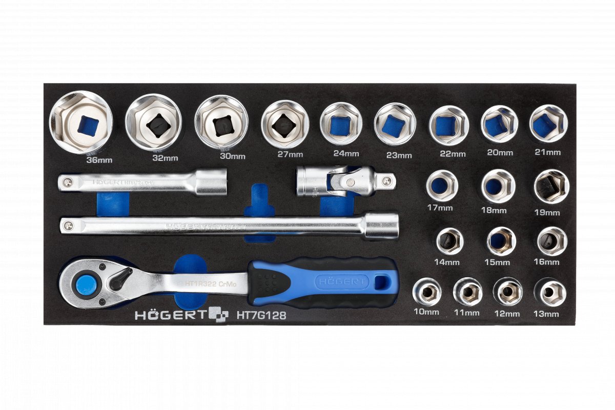 Verktygspaket Hogert HT7G128; 23 st.