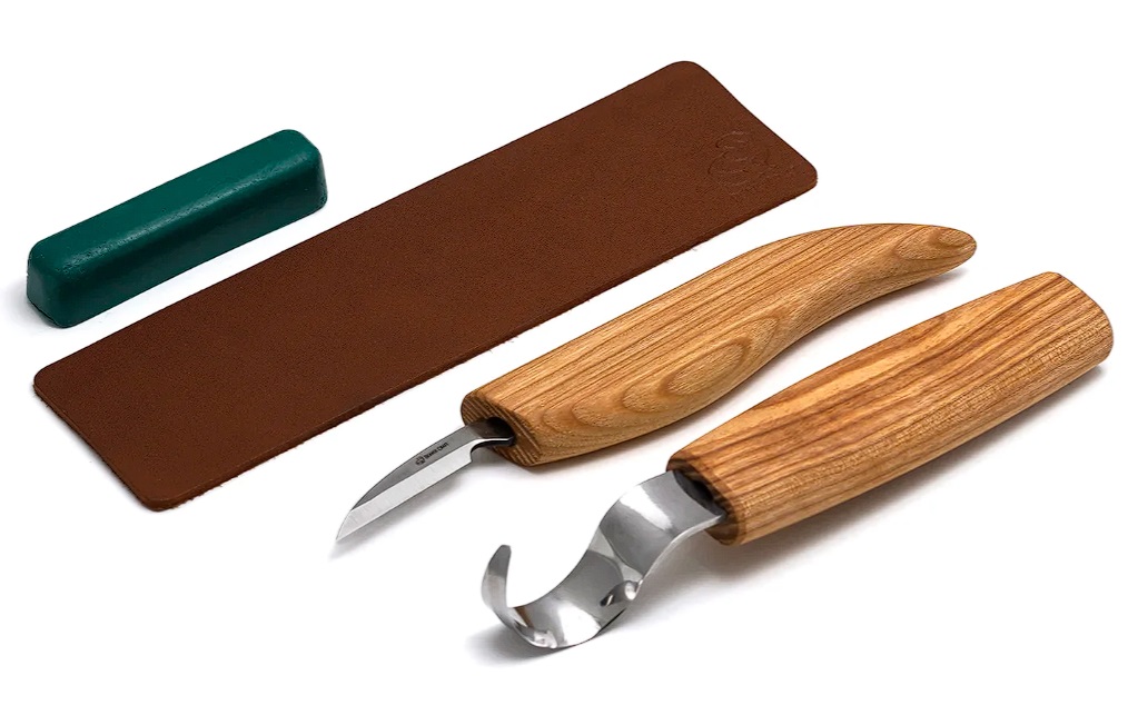 Snideriset BeaverCraft S02; 4 st.; för snidning av skedar och andra träprodukter