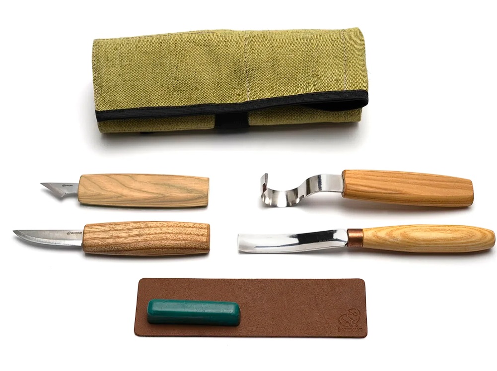 Snideriset BeaverCraft S49; 6 st.; för snidning av skedar och andra träprodukter