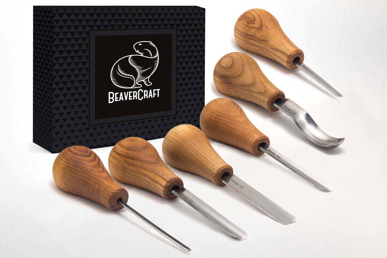 Snideriset BeaverCraft SC05; 6 st.; för träsnideri