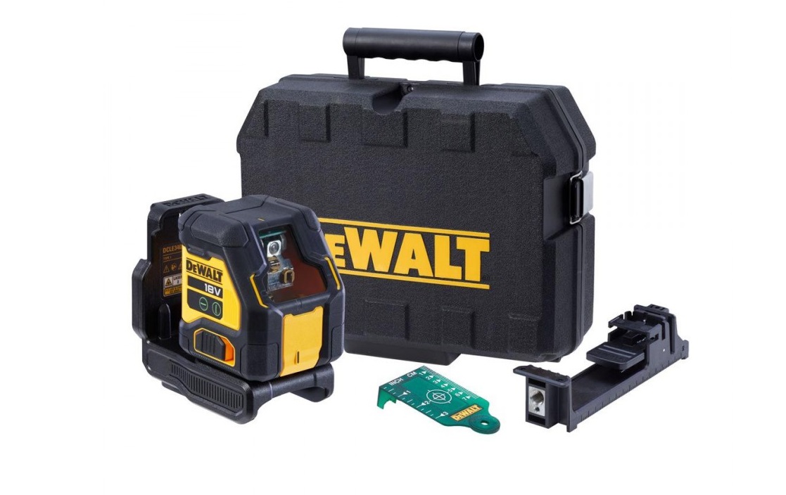 Korslinjelaser DeWalt DCLE34021N-XJ; 18 V (utan batteri och laddare)