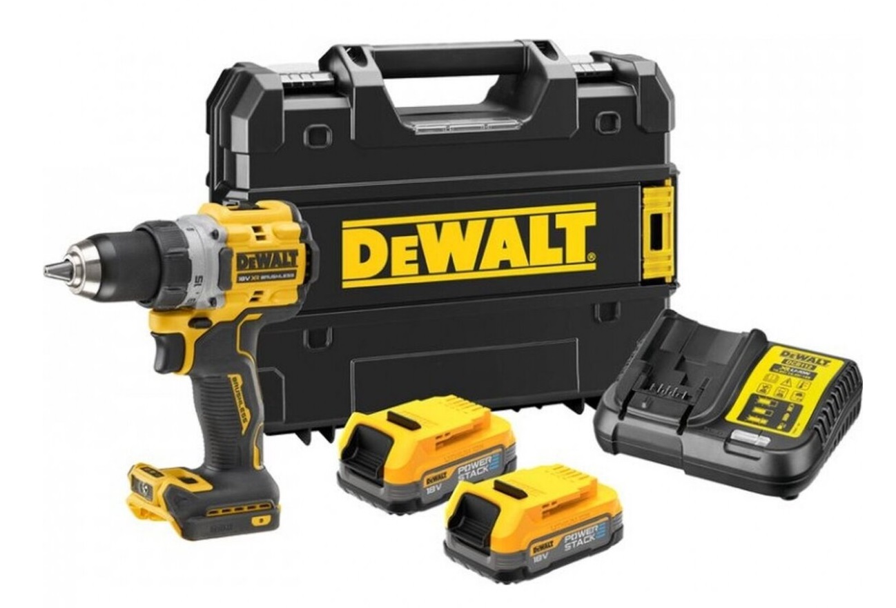 Skruvdragare/borr DeWalt DCD800H2T-QW; 18 V; 2x5,0 Ah batt.