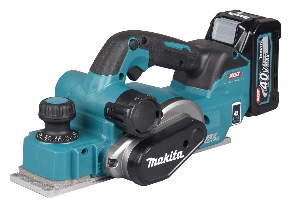 Batteridriven hyvel Makita KP001GM202; 40 V; 2x4,0 Ah batt.