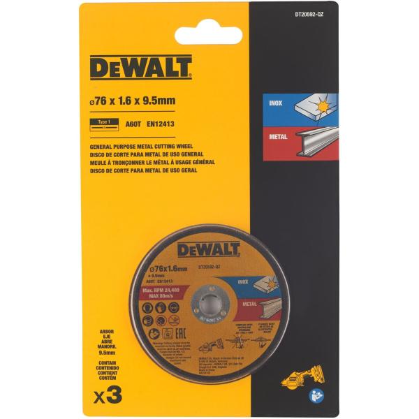 Kapskiva DeWalt DT20592-QZ; 76 mm; 3 st.