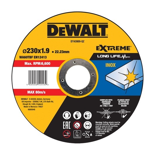 Kapskiva DeWalt DT43909-QZ; 230x22,23 mm