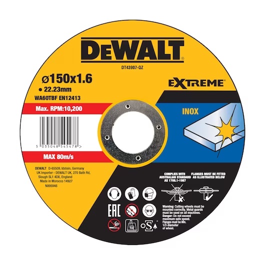Kapskiva DeWalt DT43907-QZ; 150x22,23 mm