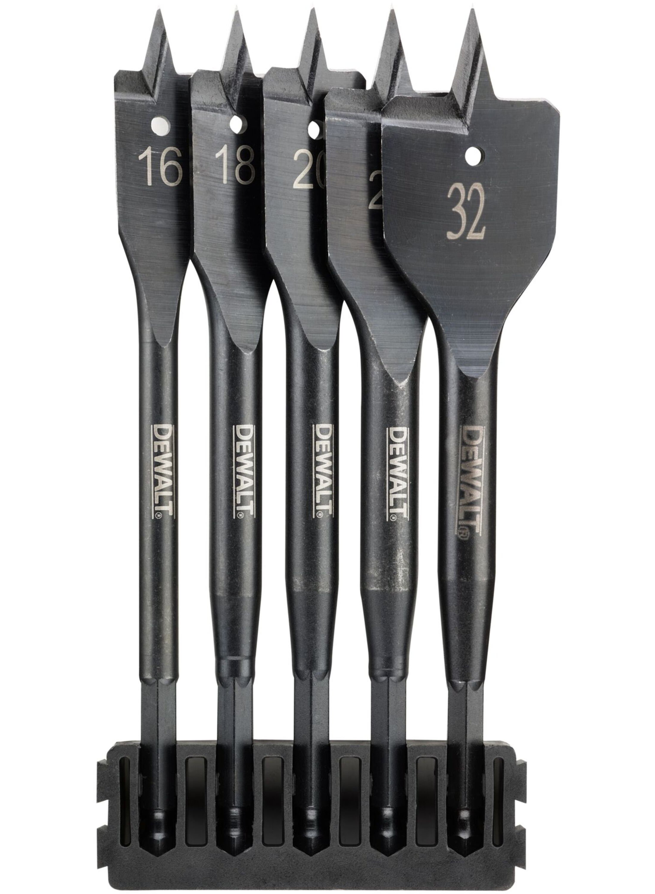 Flatborrsats för trä DeWalt DT70834-QZ; 16-32 mm; 5 st.