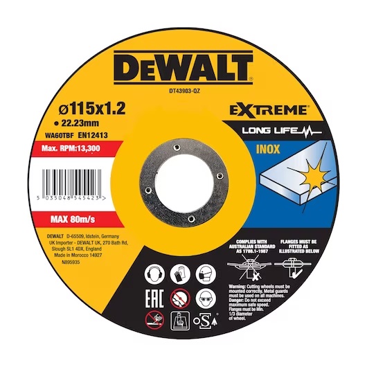 Kapskiva DeWalt DT43903-QZ; 115x22,23 mm