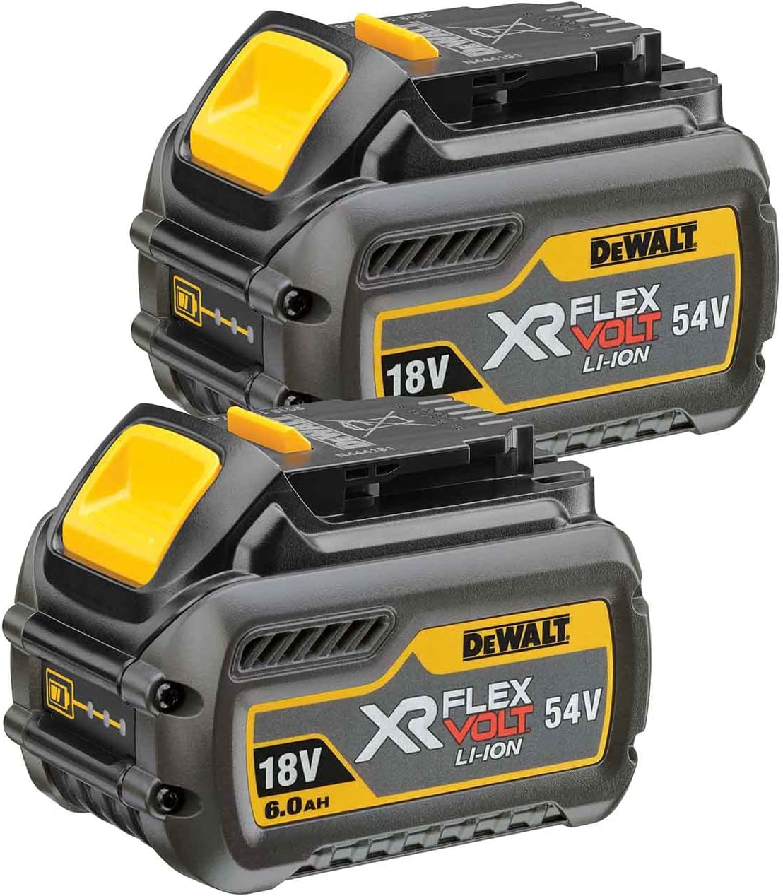 Batteri DeWalt DCB546T2-XJ; 18/54 V; 6,0 Ah; Li-ion; 2 st.