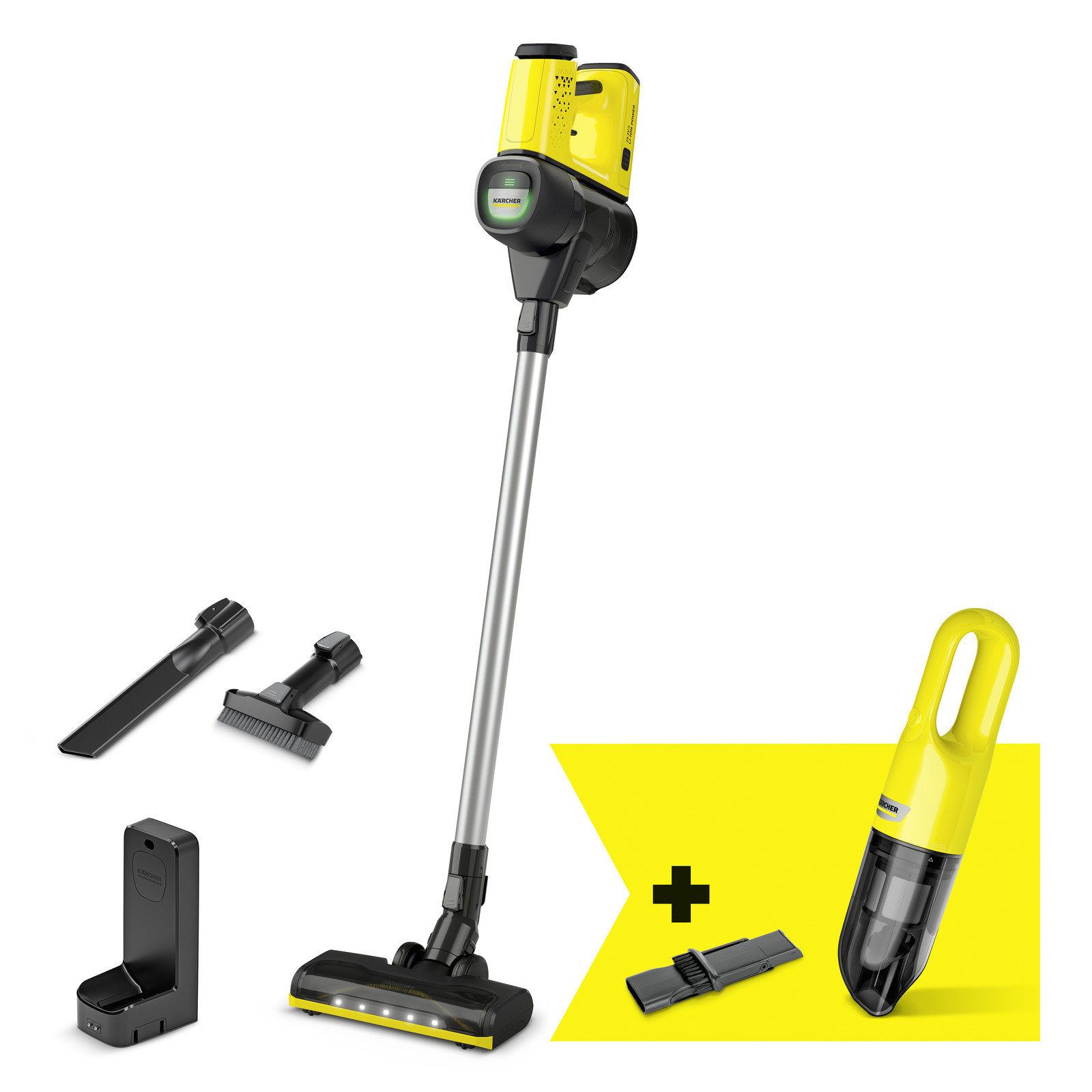 Batteridriven dammsugare Karcher VC6 + CVH2; 25,2 V; 1x2,5 Ah batt.