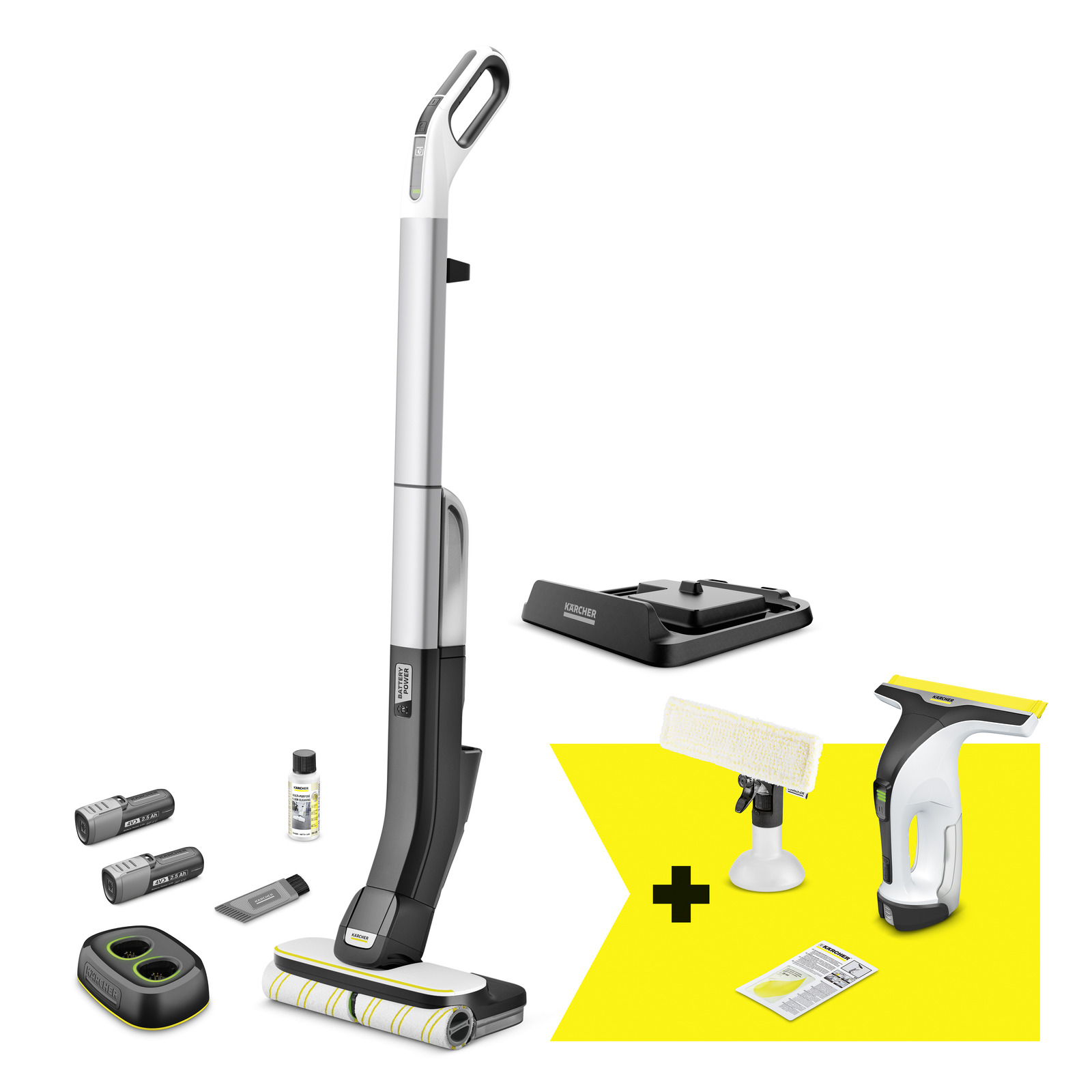 Golvtvättmaskin Karcher FC 4-4 + WV 4-4 SET