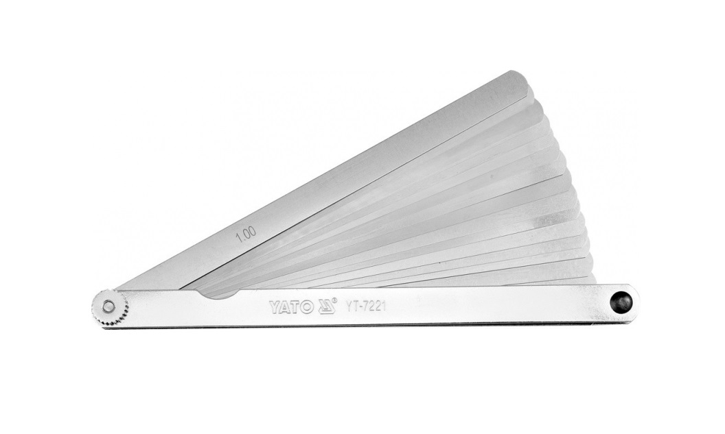 Mellanrumsmätare Yato YT-7221; 0,02-1,0 mm; 17 st.