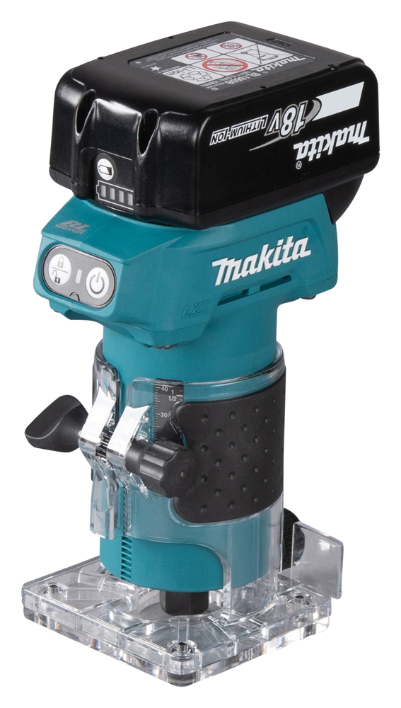Sladdlös kantfräs Makita DRT52Z; 18 V (utan batteri och laddare)