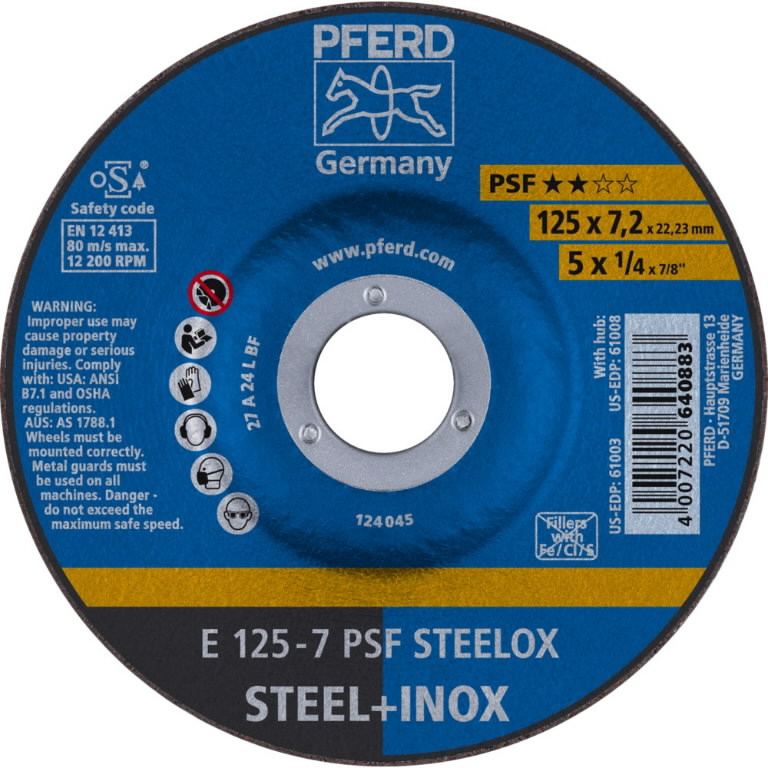 Slipskiva PFERD 640883; 125 mm