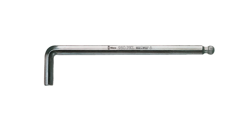 L-formad nyckel Wera 05022060001; HEX 5; 160 mm