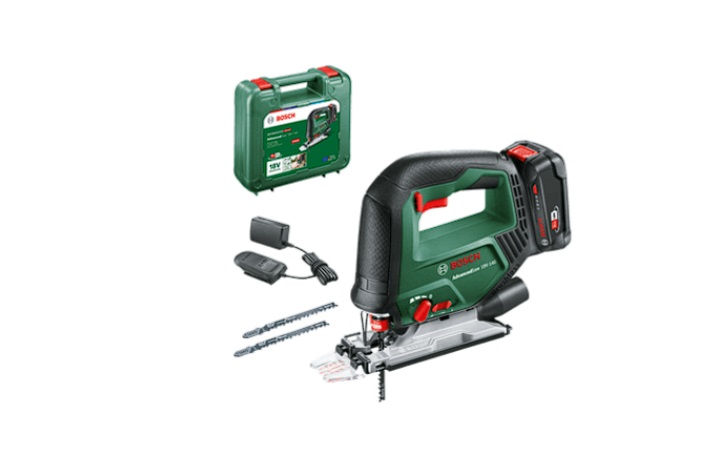 Batteridriven sticksåg Bosch AdvancedSaw 18V-140; 18 V; 1x2,0 Ah batt.