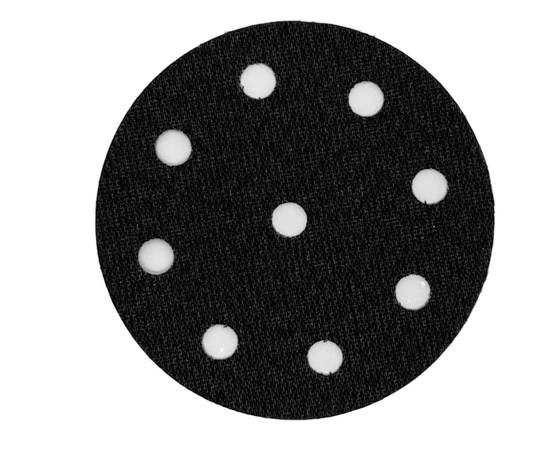 Klistermärke för slipning, polering Padeliai 0006; 125 mm; med 9 hål