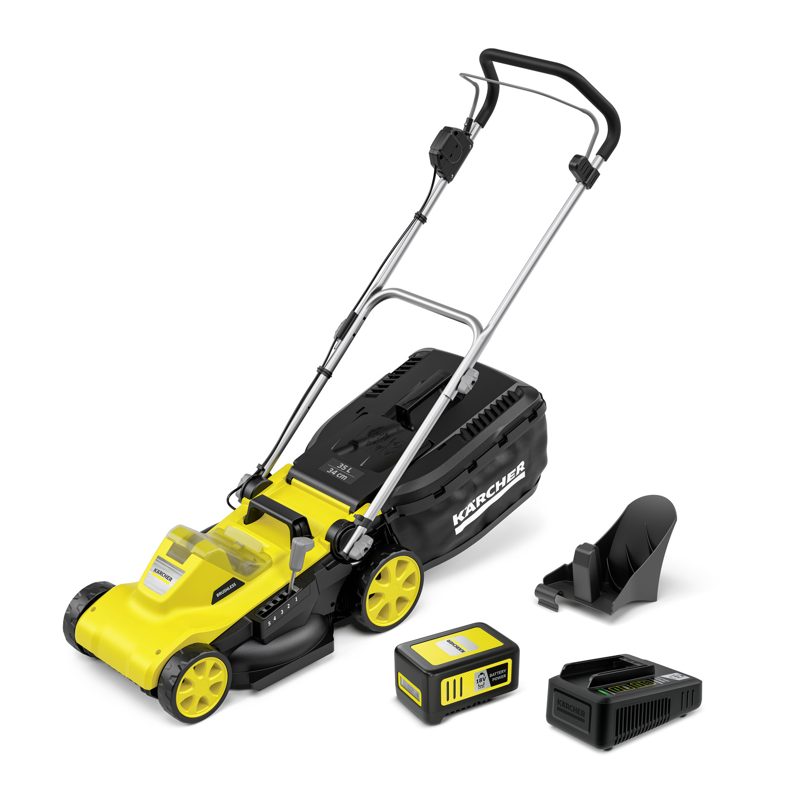 Batteridriven gräsklippare Karcher LMO 3-18 Battery Set; 18 V; 1x5,0 Ah batt.
