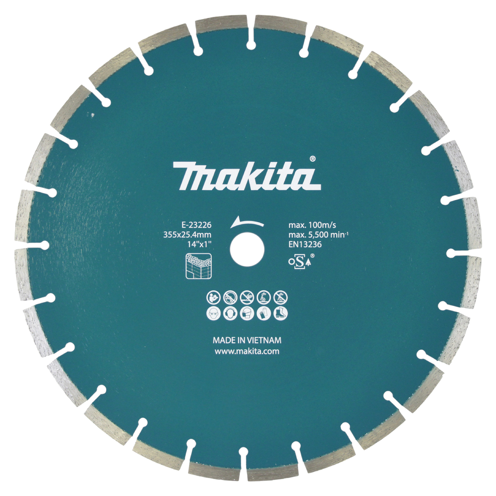 Diamantkapskiva Makita E-23226; 355x25,4 mm