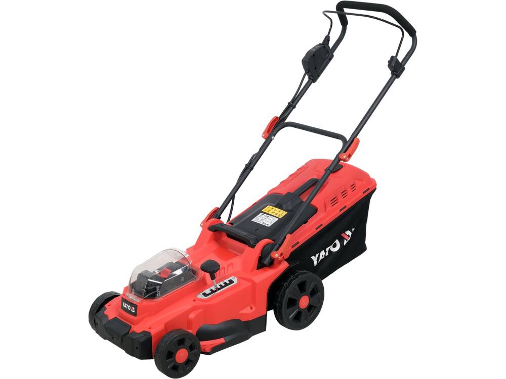 Batteridriven gräsklippare Yato YT-85222; 2x18 V; 2x4,0 Ah batt.