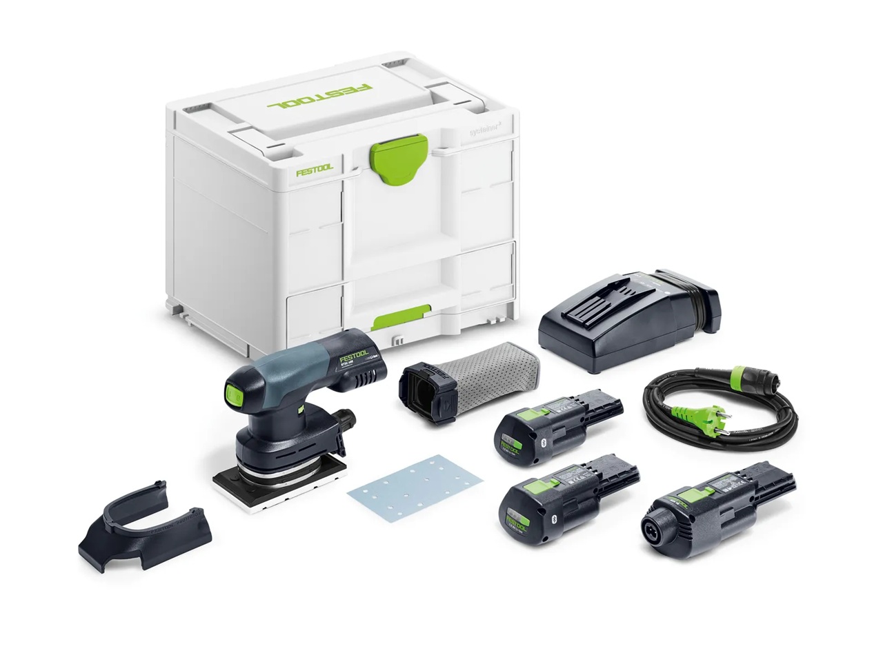 Planslip Festool Rutscher RTSC 400 3,0 I-Set; 18 V; 2x3,0 Ah batt.